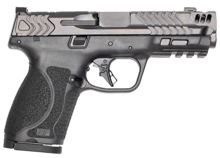 SMITH AND WESSON PC M&P 9 M2.0 COMPACT CARRY COMP OR OPTIC READY NO THUMB SAFETY BLK/GRY 9MM LUGER 4.22IN 15RND SF - Win Repeating Arms Promotion